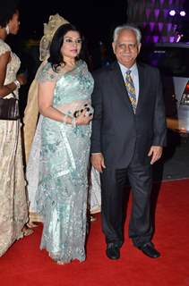 Kiran Juneja and Ramesh Sippy were at Kush Sinha's Wedding Reception