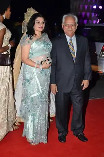 Kiran Juneja and Ramesh Sippy were at Kush Sinha's Wedding Reception