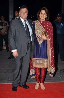 Rishi & Neetu Kapoor were at Kush Sinha's Wedding Reception