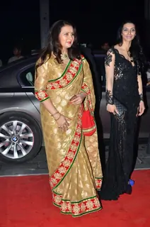 Poonam Dhillon at Kush Sinha's Wedding Reception