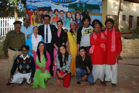 Team poses for the media at the Launch of 'Peterson Hill'