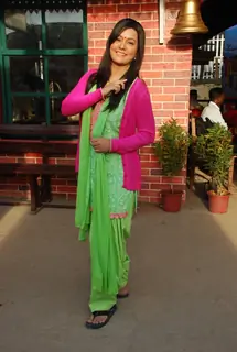 Sucheta Khanna poses for the media at the Launch of 'Peterson Hill'