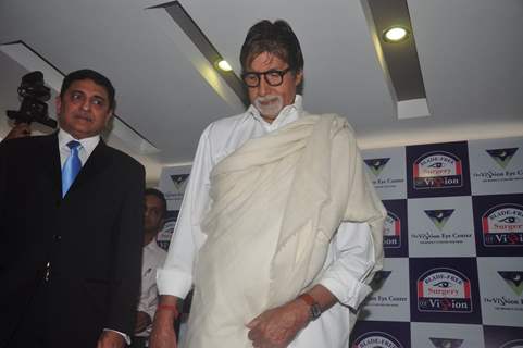 Amitabh Bachchan was snapped at the Launch of World's Most Advanced Technology in Eye Care