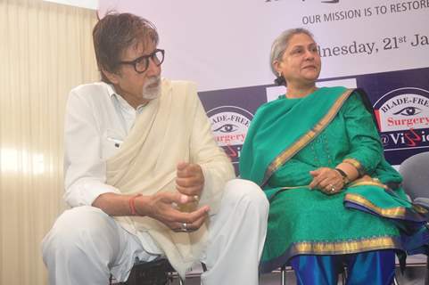 Amitabh Bachchan and Jaya Bachchan were at the Launch of World's Most Advanced Technology in EyeCare