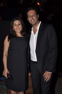 Sulaiman Merchant poses with wife at GoodHomes Awards 2014