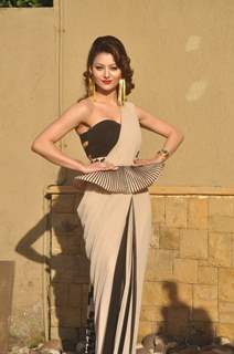 Urvashi Rautela poses for India Beach Fashion Week Press Meet