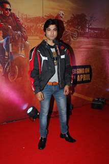 Santosh Juvekar poses for the media at the Launch of the Movie Bikers Adda