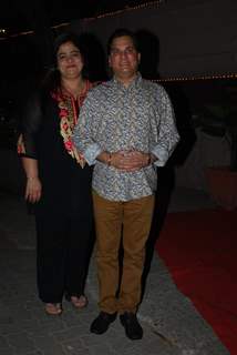 Lalit Pandit poses for the media at Bappi Lahiri's Wedding Anniversary