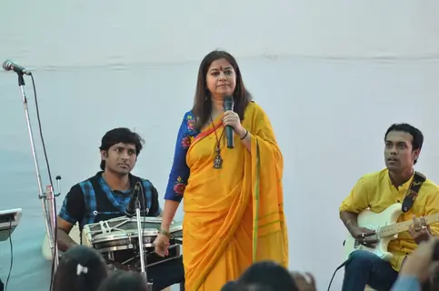 Rekha Bhardwaj was seen performing at Anurag Basu's Saraswati Pooja