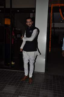 Salil Sangha poses for the media at Soha Ali Khan and Kunal Khemu's Wedding Reception