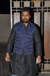 Mithoon poses for the media at Soha Ali Khan and Kunal Khemu's Wedding Reception