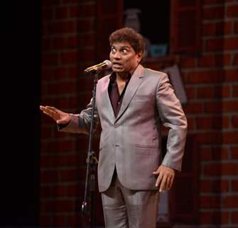 Johny Lever performs an act at Weirdass Pajama Event