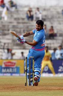 Shabbir Ahluwalia was snapped during Mumbai Heroes Match at CCL