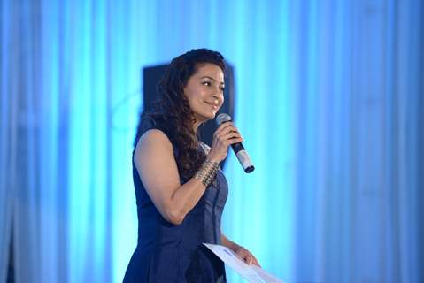 Juhi Chawla addresses Dr Jamuna Pai's Book Launch