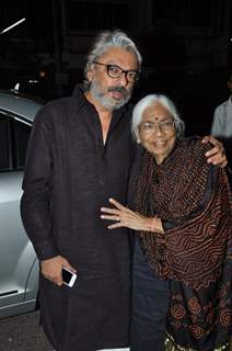 Sanjay Leela Bhansali with his mother at his PadmaShri Honour Dinner