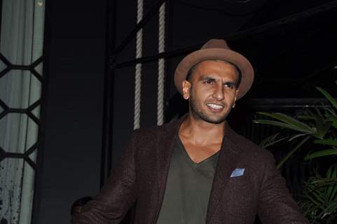 Ranveer Singh was seen at Sanjay Leela Bhansali's PadmaShri Honour Dinner