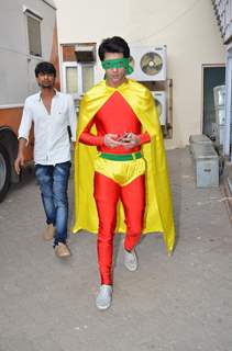 Karan Wahi in a Super Hero avatar on Captain Tiao