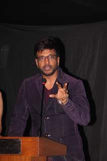 Javed Jaffrey addresses the Arab Indo Bollywood Awards Press Meet