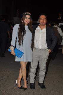 Ahmed Khan with his wife at the 60th Britannia Filmfare Awards