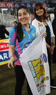 Kanchi Kaul was snapped at the CCL Match Between Mumbai Heroes and Telugu Warriors