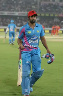 Shabbir Ahluwalia was snapped at CCL Match Between Mumbai Heroes and Telugu Warriors