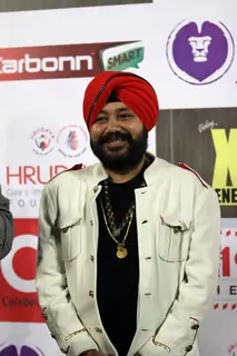 Daler Mehndi was snapped at CCL Match Between Mumbai Heroes and Telugu Warriors