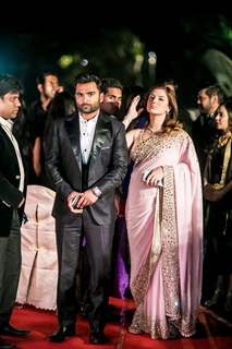 Sachin Joshi was snapped with wife Urvashi Sharma at Hundred Hearts' Glamorous Charity Dinner