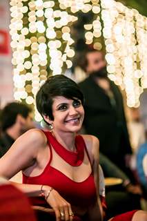 Mandira Bedi was snapped at Hundred Hearts' Glamorous Charity Dinner