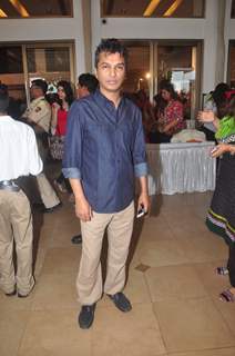 Vikram Phadnis poses for the media at Araish Exhibition