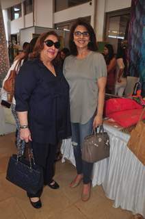 Reema Kapoor and Neetu Singh pose for the media at Araish Exhibition