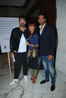 Celebs pose for the media at Arya Babbar's Book Launch