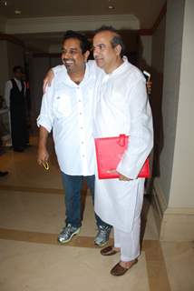 Shankar Mahadevan and Suresh Wadkar pose for the media at Radio Mirchi Awards Jury Meet