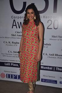 Shalmali Kholgade poses for the media at CSR Awards