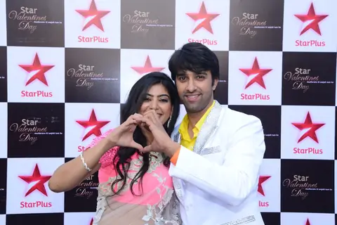 Rajshri Rani Pandey and Sahil Mehta poses for the media at Valentines Day Event by Star Plus