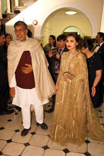 Rani Mukerji and Kailash Satyarthi were snapped at Prince Charles Foundation Fundraiser Dinner