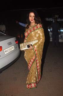 Poonam Dhillon poses for the media at Hinduja Bash