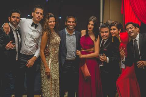 Archana Vijaya poses with her friends at her Wedding Party