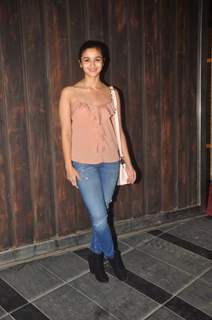 Alia Bhatt poses for the media at the Success Bash of Queen