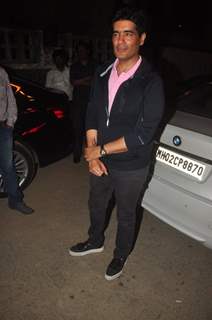 Manish Malhotra poses for the media at the Success Bash of Queen