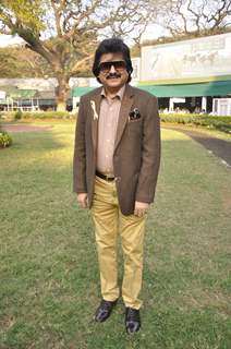 Pankaj Udhas poses for the media at The Hello! Classic Cup 2015