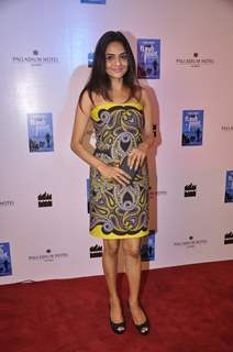 Madhoo poses for the media at the Launch of Farhad Samar's Book 'Flash Point'