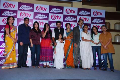 Team poses for the media at the Launch of the Show Gangaa