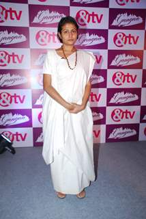Jaya Bhattacharya poses for the media at the Launch of Gangaa