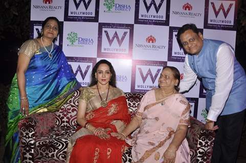 Hema Malini poses with guests at Wollywood Project's Success Bash