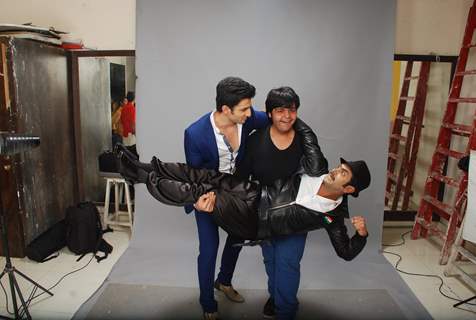 Sharib Hashmi and Sidhant Gupta were snapped at the Photo Shoot of Badmashiyaan