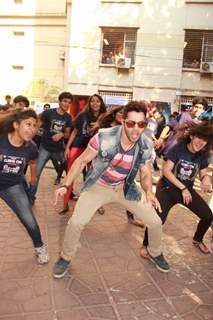 Varun Dhawan performs at the Promotions of Badlapur