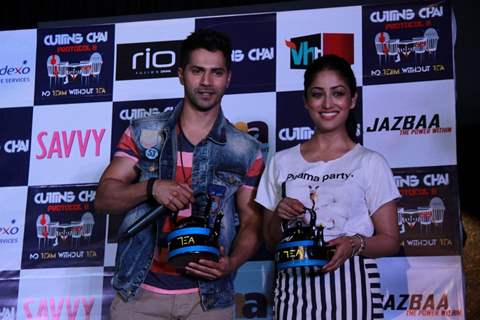 Varun and Yami at the Promotions of Badlapur