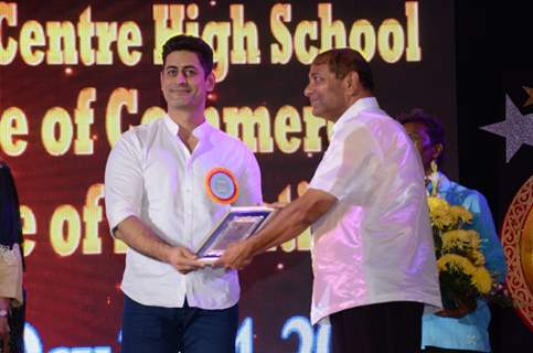 Mohit Raina was felicitated at the Annual Day of Children's Welfare Centre High School