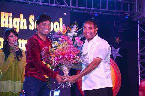 Raju Shrivastav was felicitated at the Annual Day of Children's Welfare Centre High School