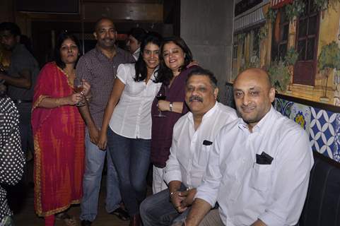 Sonali Kulkarni poses with friends at Cafe D'WINE